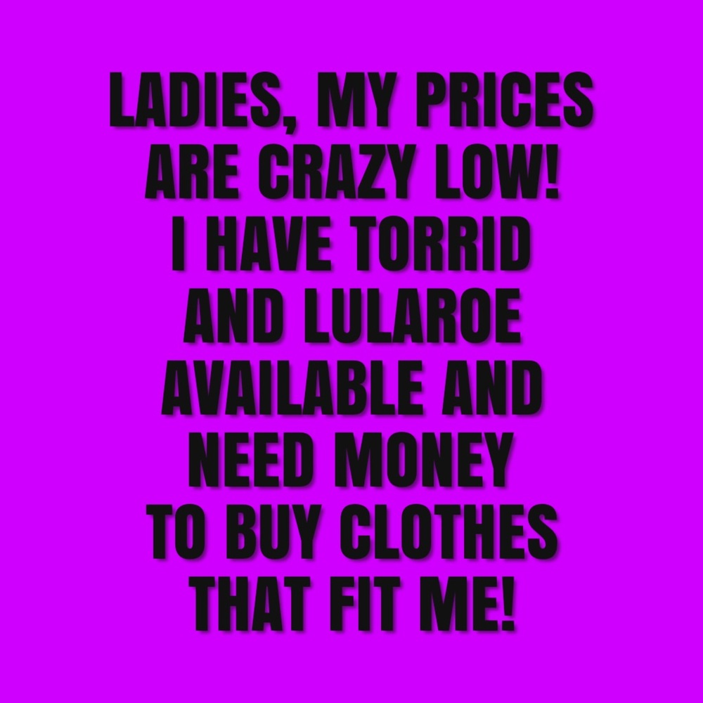 BUY MY LOVELY CLOTHES!